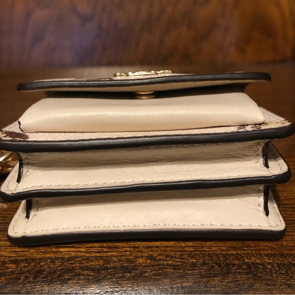 NWT-Coach-Mini Klare-Bag Charm/Keychain-Seashell 🐚 Print-Creamy White/Brown-$75 - Picture 8 of 13